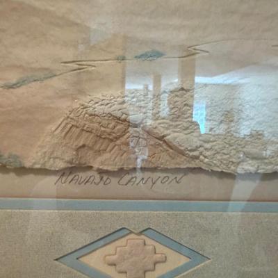 “Navajo Canyon” signed by Wess and is limited edition