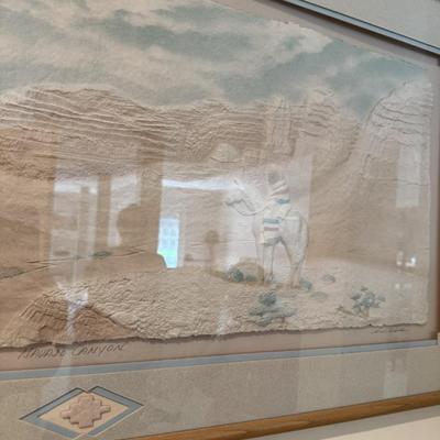 “Navajo Canyon” signed by Wess and is limited edition
