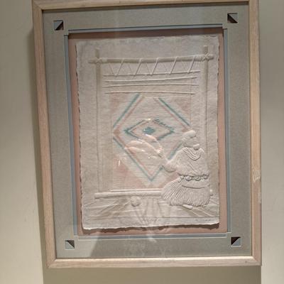 Vintage hand-cast artwork by Wesley Smith “The Weaver” and “Song of the Morning” by Priscilla