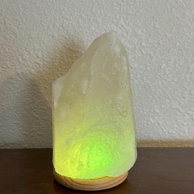 Color Changing Natural White Himalayan Salt Lamp