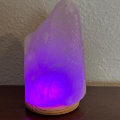 Color Changing Natural White Himalayan Salt Lamp