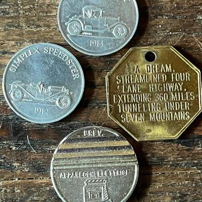 Sale Photo Thumbnail #19: See pics for front and back descriptions there is a total of 4 coins