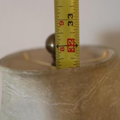Mid Century Brass Column Table Lamp
