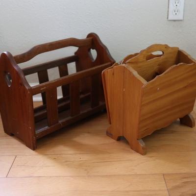 Handmade Wooden Magazine Racks/Stands