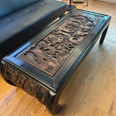 Ming-style Chinese Low Kang Teak Table