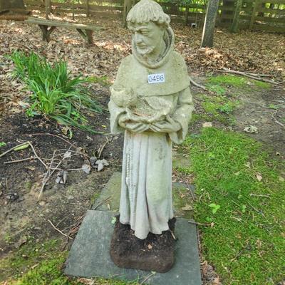 Concrete Saint Francis Garden Decor 30"