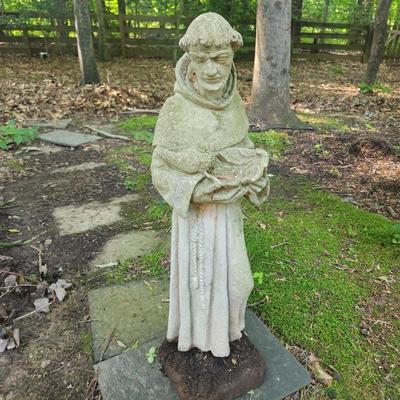 Concrete Saint Francis Garden Decor 30"