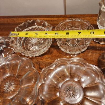 Large Collection of Clear Glass Mostly Heisey