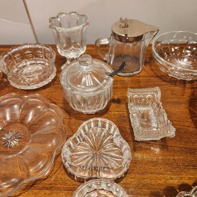 Large Collection of Clear Glass Mostly Heisey
