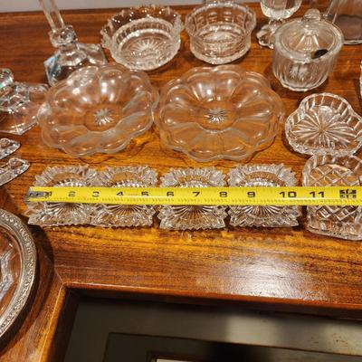 Large Collection of Clear Glass Mostly Heisey
