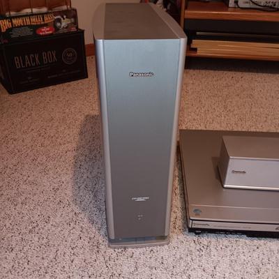 PANASONIC ACTIVE SUBWOOFER, SPEAKER AND 5 DISC HOME THEATRE SOUND SYSTEM