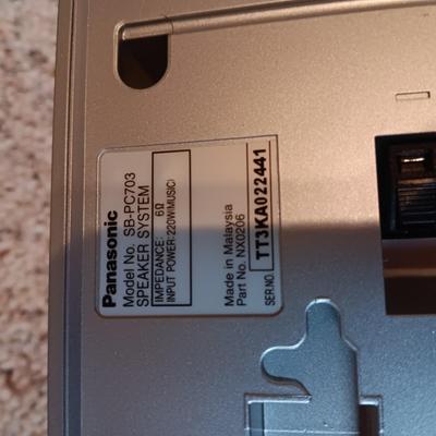 PANASONIC ACTIVE SUBWOOFER, SPEAKER AND 5 DISC HOME THEATRE SOUND SYSTEM
