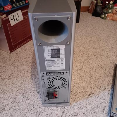 PANASONIC ACTIVE SUBWOOFER, SPEAKER AND 5 DISC HOME THEATRE SOUND SYSTEM