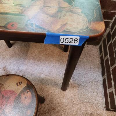 Table and Stool Teddy Bear Theme for Child