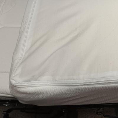DARK GRAY, GENTLY USED, NEWER HIDE A BED SOFA WITH A TEMPURPEDIC STYLE MATTRESS