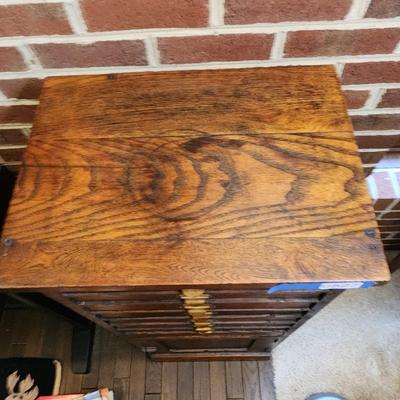 Antique Seed Cabinet 8 Drawers 16"x12"x42"