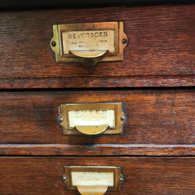 Antique Seed Cabinet 8 Drawers 16"x12"x42"