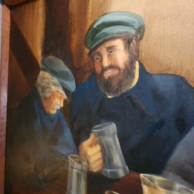 Rustic Irish Pub Wall Art Painting Bar Decor by Kris Smith