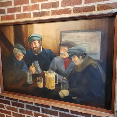 Rustic Irish Pub Wall Art Painting Bar Decor by Kris Smith