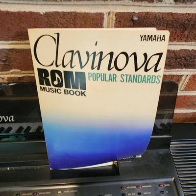 Vintage Yamaha Clavinova CVP8 Advance Wave Memory Digital Piano Keyboard Bench & Books