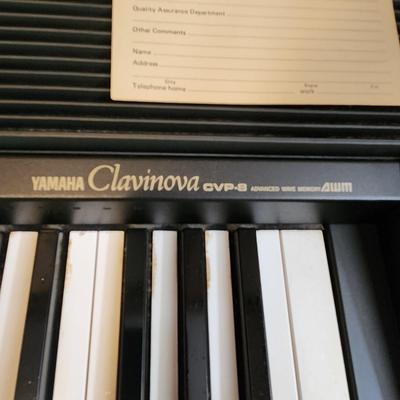 Vintage Yamaha Clavinova CVP8 Advance Wave Memory Digital Piano Keyboard Bench & Books