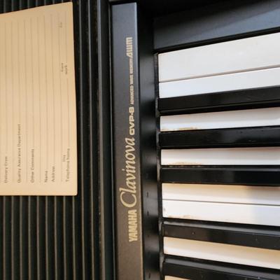 Vintage Yamaha Clavinova CVP8 Advance Wave Memory Digital Piano Keyboard Bench & Books