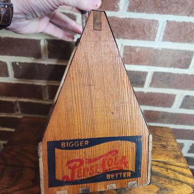 Vintage Wooden Pepsi-Cola Bottle Carrier and Toy Truck