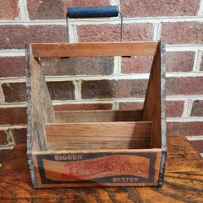 Vintage Wooden Pepsi-Cola Bottle Carrier and Toy Truck