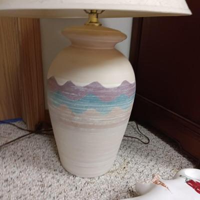 SW THEMED LAMP AND VASES