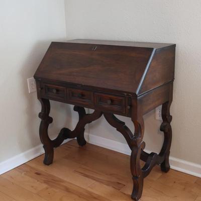 Vintage Solid Secretary Desk