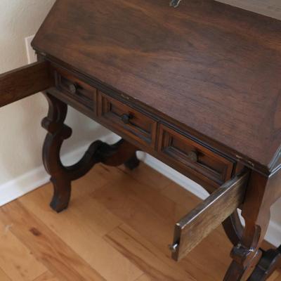 Vintage Solid Secretary Desk