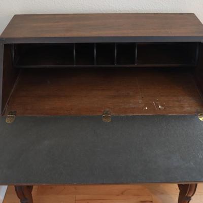 Vintage Solid Secretary Desk