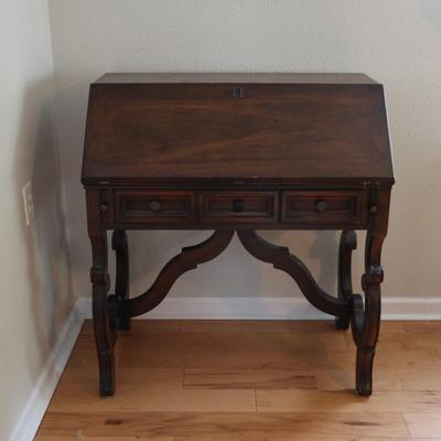 Vintage Solid Secretary Desk