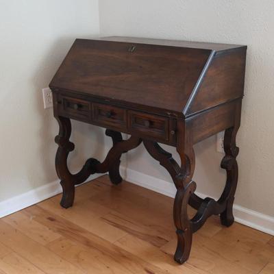 Vintage Solid Secretary Desk