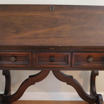 Vintage Solid Secretary Desk