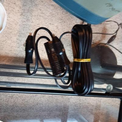 WORKING SKYLINE SLIDE PROJECTOR PLUS VINTAGE THREAD GUM, TIRE REPAIR KIT, AND CAR CHARGER