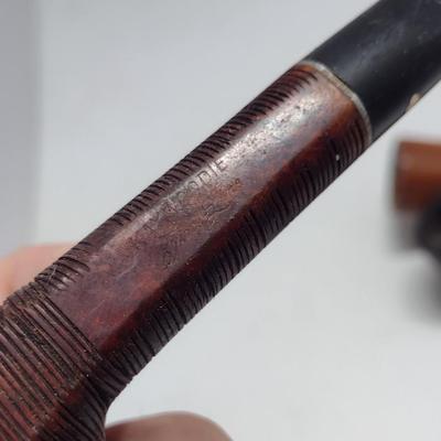 Collection of Vintage Estate Smoking Pipes- Assorted Makers- Four Pieces (#2)