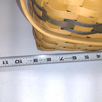 Longaberger Splint Wood Basket with Lid