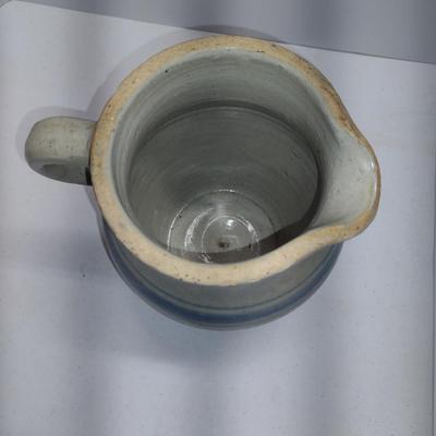 Glazed Pottery Pitcher- Approx 9" Tall