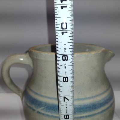 Glazed Pottery Pitcher- Approx 9" Tall
