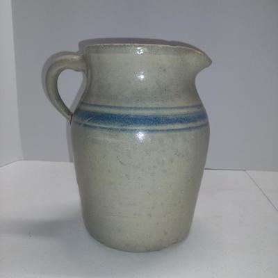 Glazed Pottery Pitcher- Approx 9" Tall
