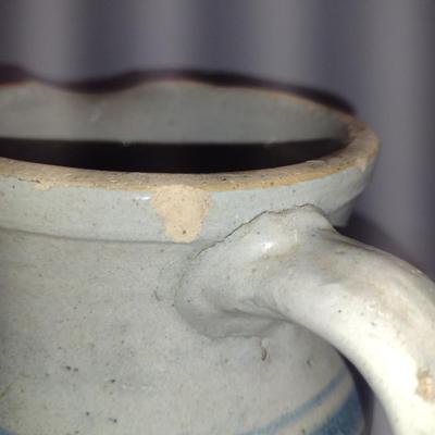 Glazed Pottery Pitcher- Approx 9" Tall