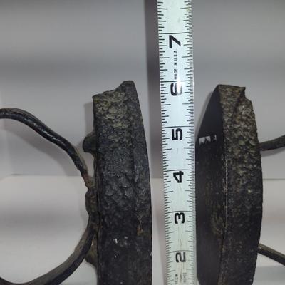Vintage Pair of Cast Iron Sad Irons