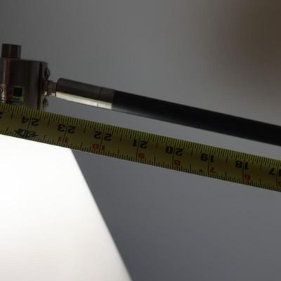 Brushed Nickel and Gray Finish Floor Lamp