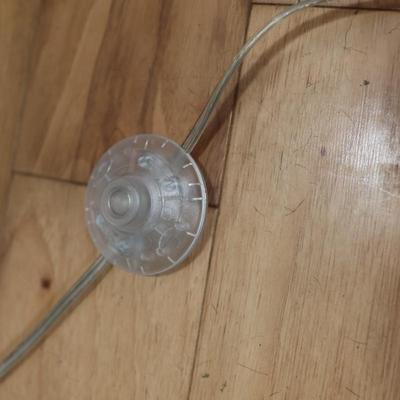 Brushed Nickel and Gray Finish Floor Lamp