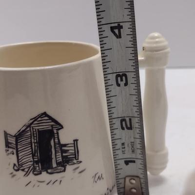 Glazed Ceramic Mugs- Set of Four
