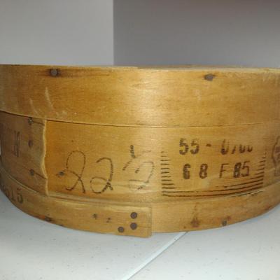 Wooden Cheese Box- Approx 15 1/4" in Diameter