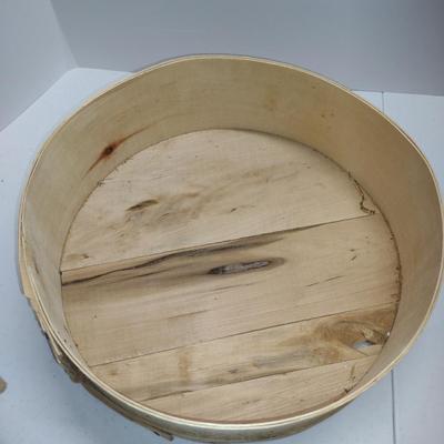 Wooden Cheese Box- Approx 15 1/4" in Diameter