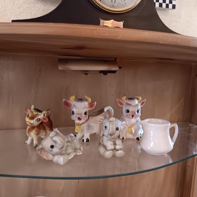 COW CREAM AND SUGAR SET, PLAYFUL ELEPHANTS AND MORE