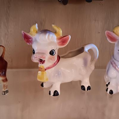COW CREAM AND SUGAR SET, PLAYFUL ELEPHANTS AND MORE